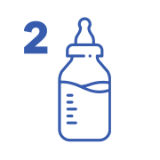 Contient un biberon avec 2 tétines.